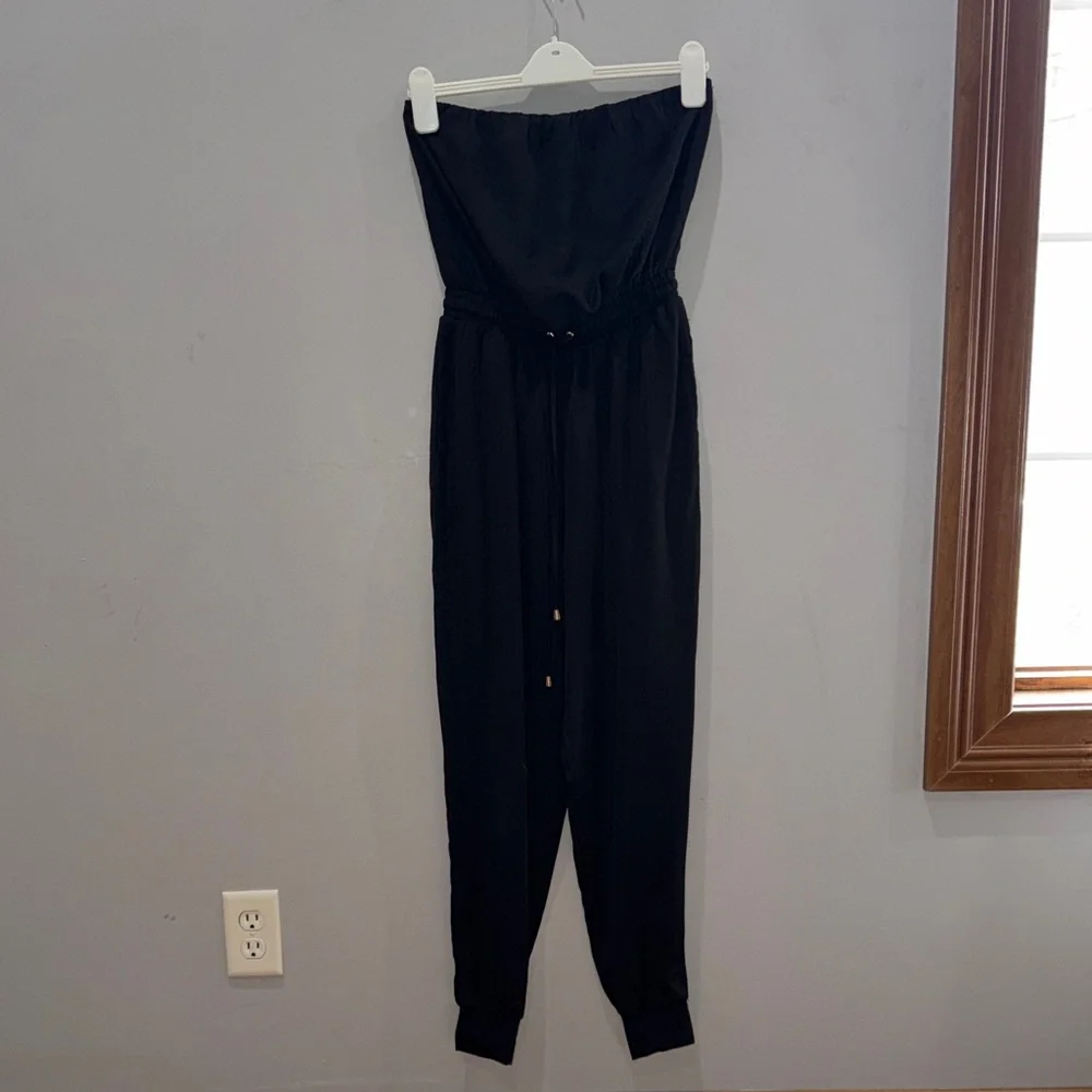 Windsor Black Strapless Jumpsuit - Picture 1 of 8